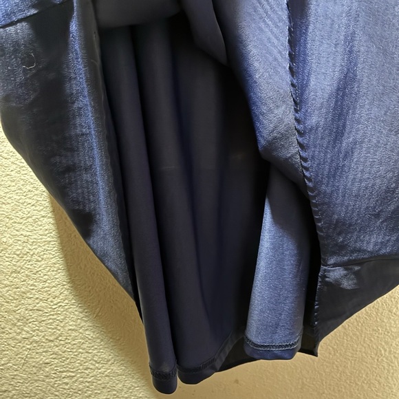 Lulu's Navy Blue Backless Halter Lace Sundress XL - Picture 7 of 15